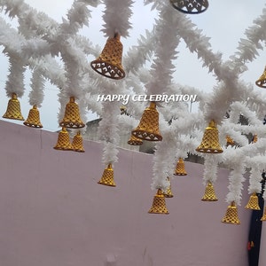 Jasmine Bridal Entry Chadar: Indian Wedding Photo Prop with Bells