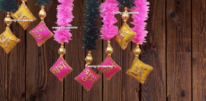 Enchanting Indian Festivities-Shubh Labh Jasmine Strings, Mehndi & Haldi Elegance, Diwali Delights, Housewarming Gifts, with Free Shipping image 2