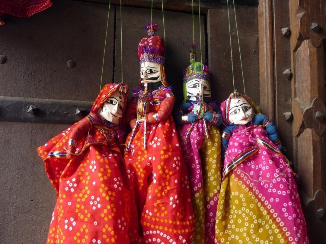 Handmade Rajasthani Cloth Puppets: Traditional Indian Katputli Sets for ...