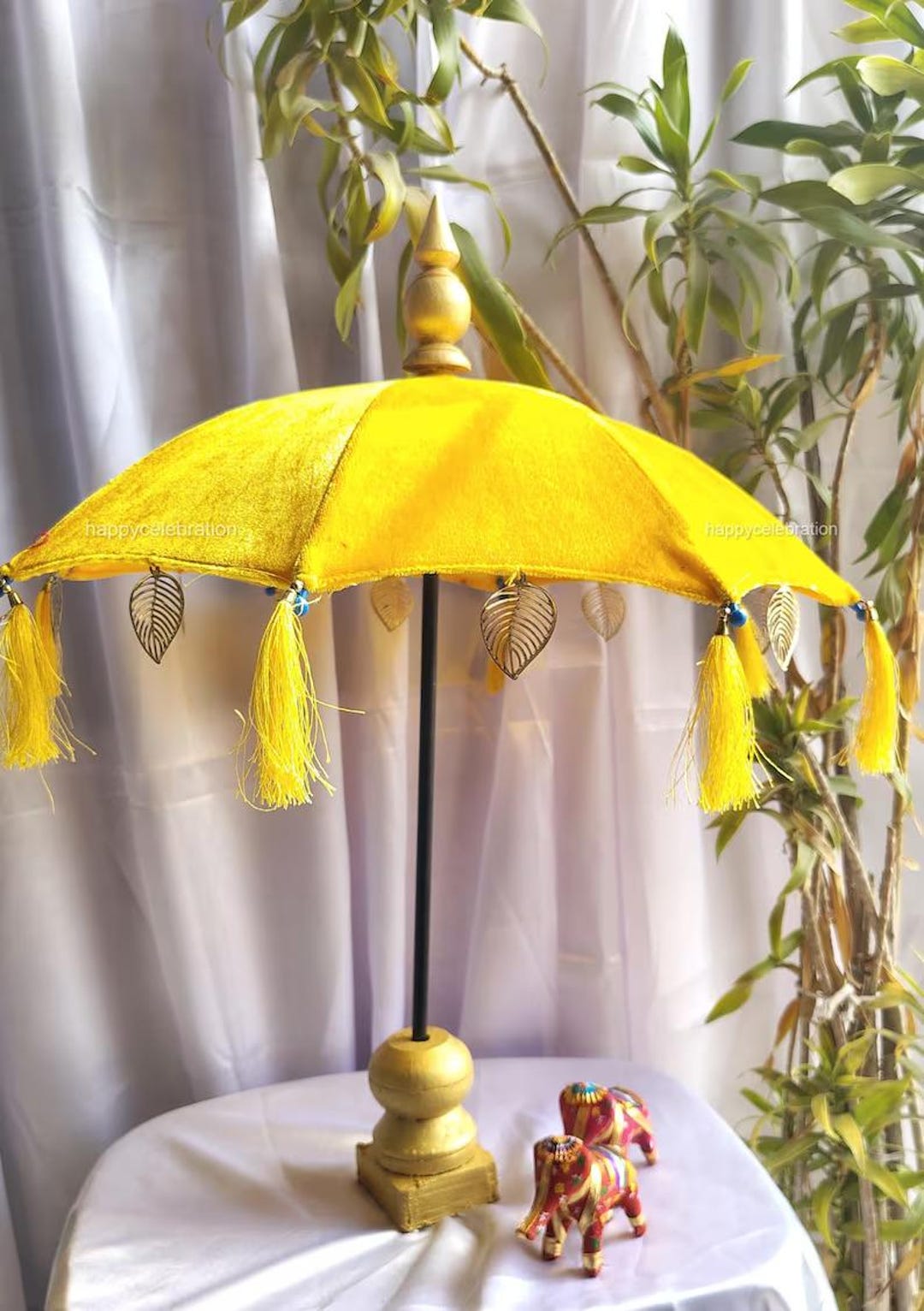 Boho Table Top Umbrella|velvet Handmade Tassels Balinese Garden Shade ...