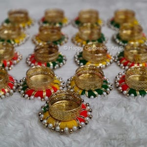 Porte-diyas multicolores artisanaux : décorations de Diwali et retours de cadeaux