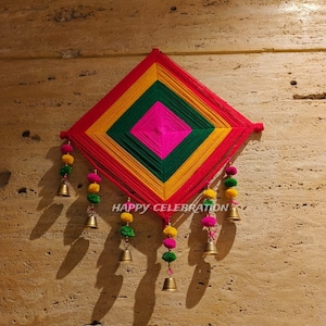 Lote de cometas decorativas indias, decoración de cometas, decoración de Diwali, festival de cometas, decoración navideña, decoración de puerta de entrada, telón de fondo de escenario.