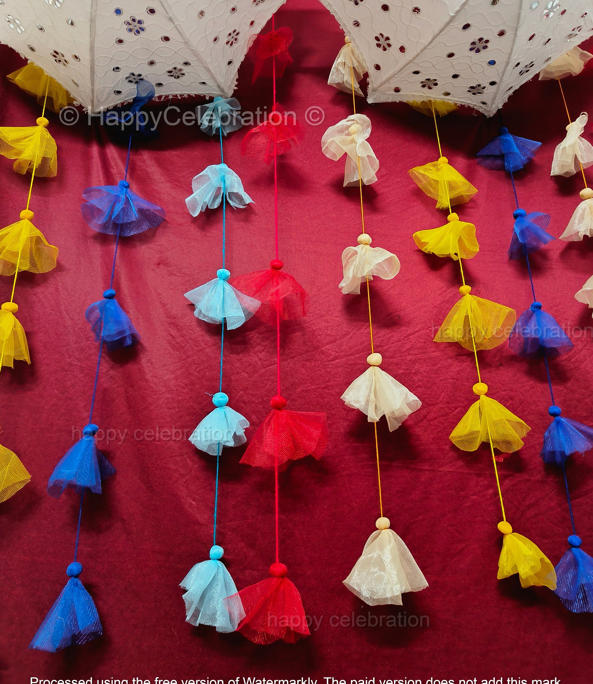 Holi Celebration Net String for Photo Booth Propsrang Barse Festival ...