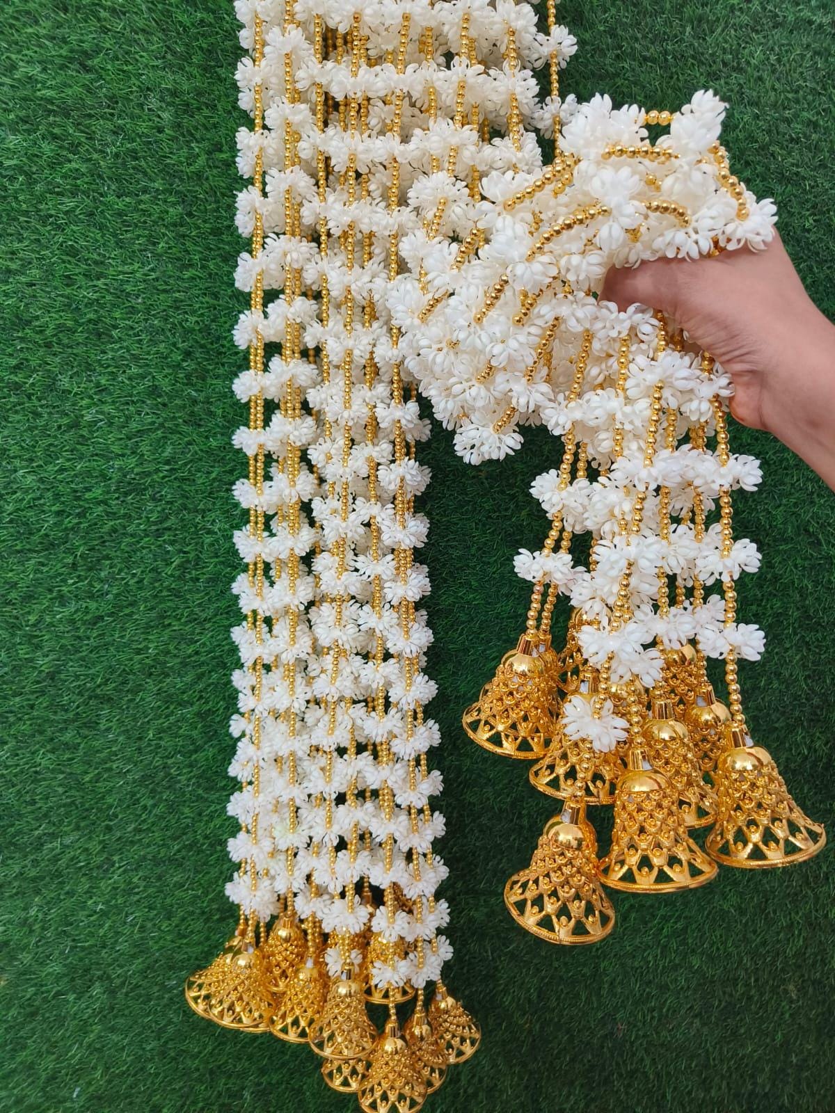 Artificial Mogra Bell Fluffy Creeper Garland - Perfect for Holi