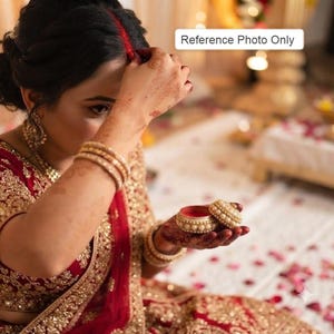 Multi purpose Golden Pearl Metal Box: Indian Wedding Favor, Heena & Teej Gift,Karwachouth Return Gift, Ring Holder
