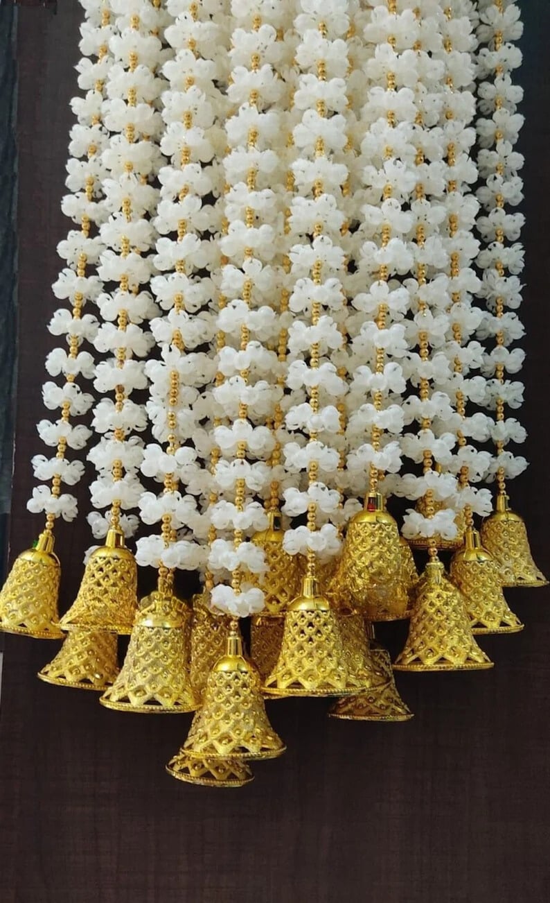 Artificial Mogra Bell Fluffy Creeper Garland Perfect for Holi, Muslim