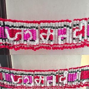Jai Mata Di Flower Toran: Indian Wedding Garland Door Hanging