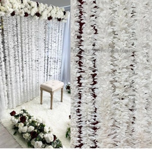 Nikah Pardah Trennwand-Blumenbehänge mit Jasmin-Schnur für islamische Hochzeit Braut und Bräutigam Nikah, Hintergrund Bühnenvorhang, kostenloser Versand