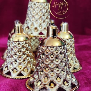 Buy Trending Decorative Christmas Bells Artificial Bells For Christmas Tree Decoration, Christmas Ornament, Big Bells, Plastic Bells