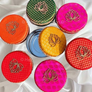 Caja de regalo Ladoo de acero inoxidable especial para bodas, perfecta para festivales y regalos de regreso de Holi, cajas Mithai indias, caja de chocolate, caja de frutos secos