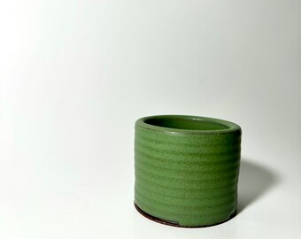 Sage Green Ceramic Bud Vase | Handmade Carved Vase | Flower Vase | Bud Vase | Air Plant Holder | Shot glass | Simple Modern Vase