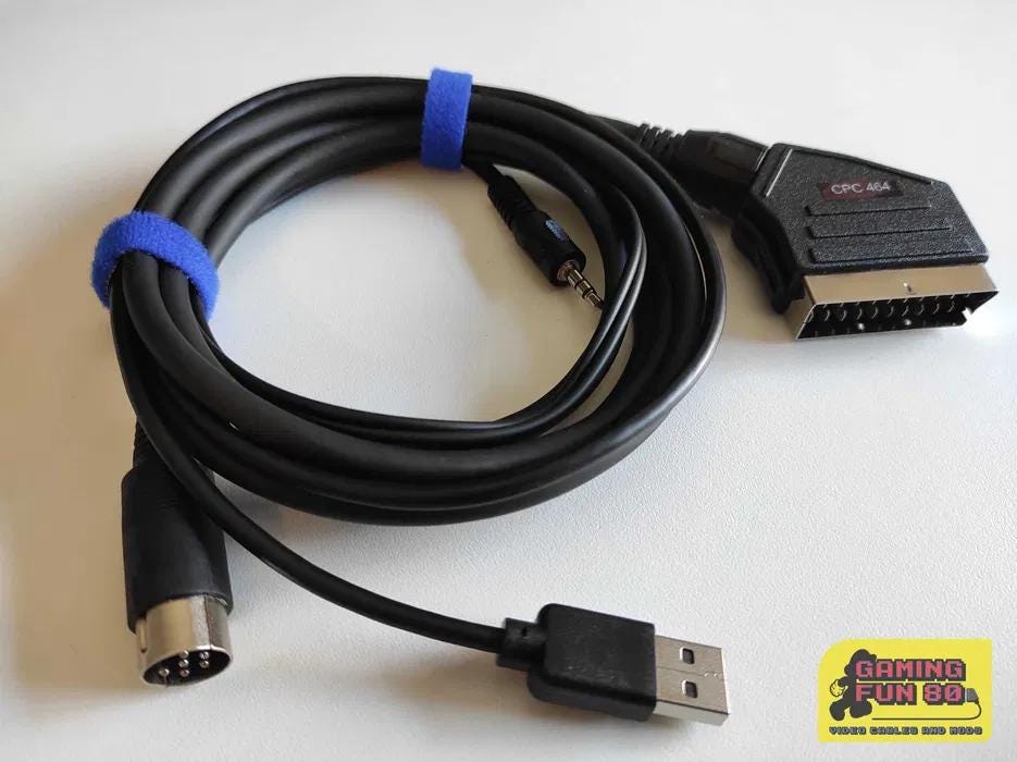 Amstrad Cpc 464/664/6128 RGB 2m Mètre Péritel Câble TV / Câble - Foto 2