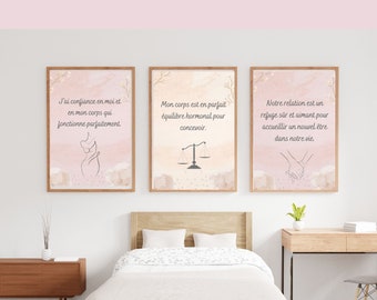 Pack Affiches affirmations positives Fertilité