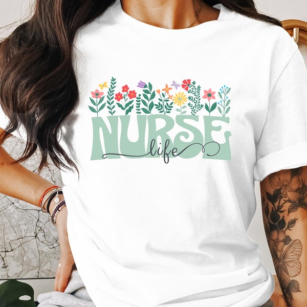 Nurse Life | Unisex Organic Cotton T-shirt | Nurse Gift | Nurse T-shirt