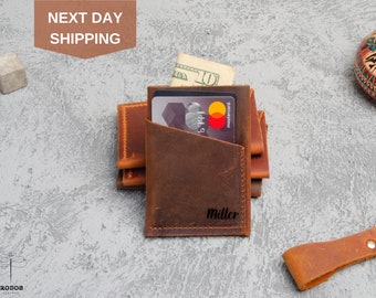Slim Card Holder, Hand Crafted Lightweight Card Holder Leather, Credit Card Holder, Minimalist Card Wallet, Gift for Him