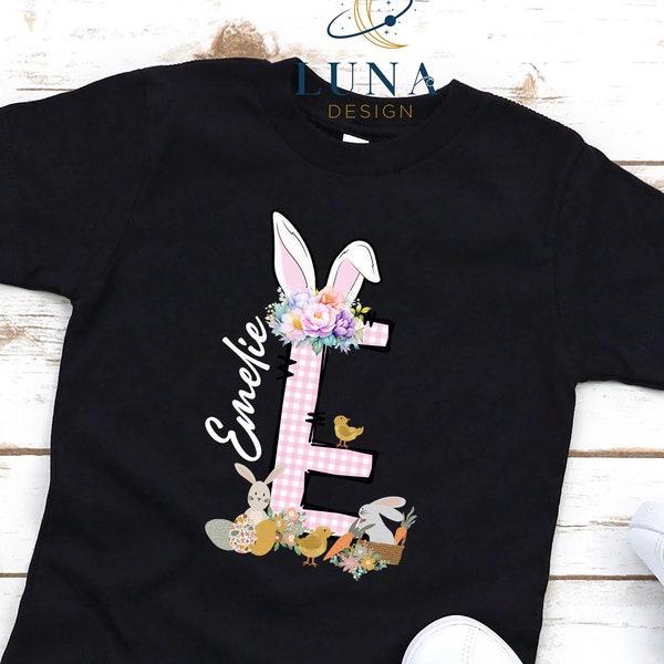 Personalized Easter Shirt, Easter Kids Tee, Easter Name Shirt, Easter Day T-Shirt, Custom Easter Tee, Easter Rabbit Tee, Easter Bunny Tee