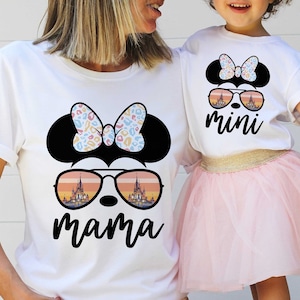 Mama Shirt, Mini Shirt, Mothers Day Shirt, Mommy And Me Shirts, Disney Shirt, Mom and Daughter Shirt, Minnie Shirt, Grandma Shirt