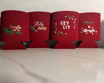 Christmas Koozie 4 Pack