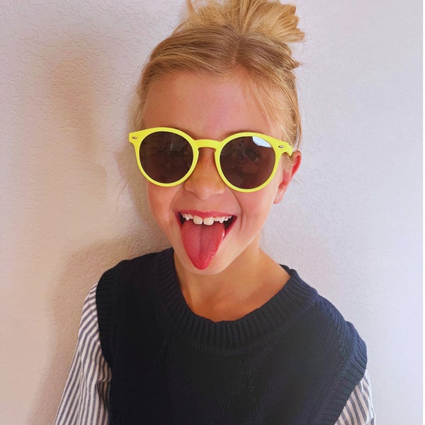Babyhug Round Shaped Sunglasses Free Size - Yellow main image 0