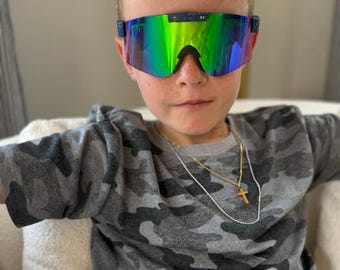 Navy + Green pit sunglasses