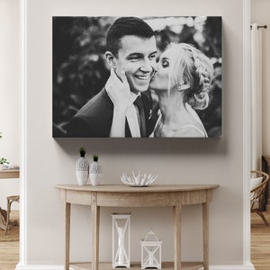 Wedding Picture to Canvas, Custom Photo to Canvas, Canvas Print, Your Picture to Canvas, Personalized Family Picture