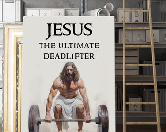 Ultimate Deadlifter Print, Home Gym Decor, Garage Wall Art, Garage Gym Art, Motivational Ambitious Sign Quote
