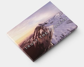 Trust the Process, Motivational Canvas Print, Climber Gift, Mountaineering Art, Museum Quality Canvas