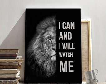 LYUNZZS Lion Wall Art Canvas Print for Abstract Home & Office Décor, Animal Poster