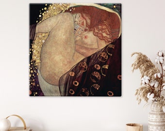 Gustav Klimt's Danae (1907-1908) Famous Painting, Canvas or Poster