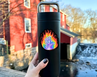 Queer Joy is Resistance Sticker | LGBTQ+ Pride Art | Die Cut Waterproof