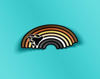 Bear Rainbow Pride Sticker | Queer Trans Artist | LGBTQ+ Pride Art | LGBT Gift