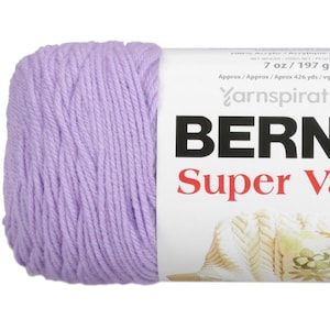 Bernat Super Value Yarn: Lilac Worsted Acrylic, 426 Yards