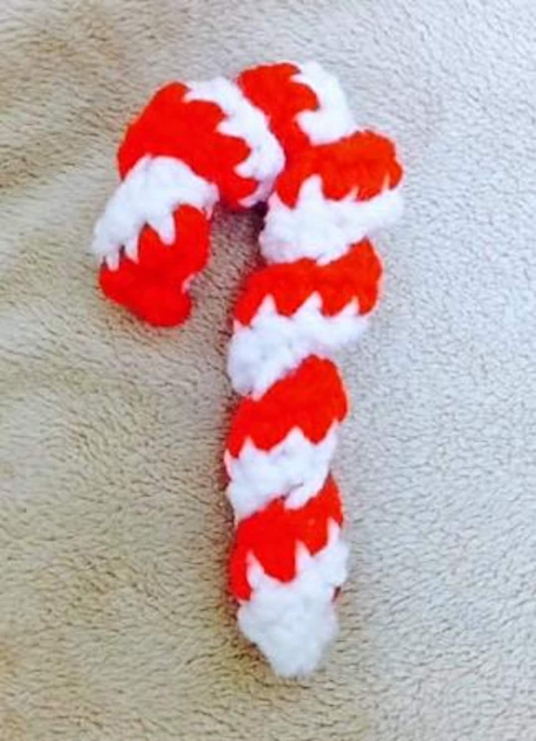 Candy Cane Crochet Pattern: Easy Holiday Lapel Pin (PDF Pattern) - Etsy