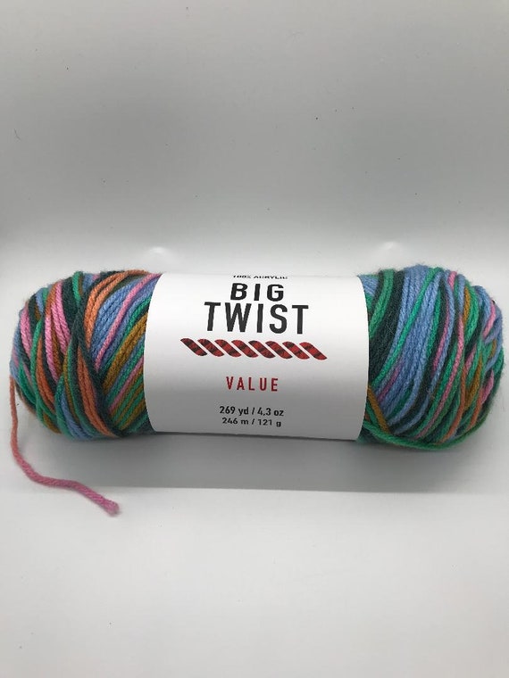 Big Twist 4.3oz Print Medium Weight Acrylic Value Worsted Yarn - Candy Bowl - Big Twist Yarn - Yarn & Needlecrafts