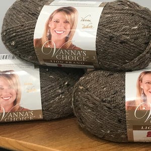 Lion Brand Vanna&#39;s Choice Yarn: Barley Tweed Worsted Weight