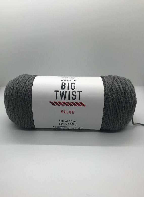 Brand New - Big Twist Value Yarn Cream 100% Acrylic Worsted 6 oz