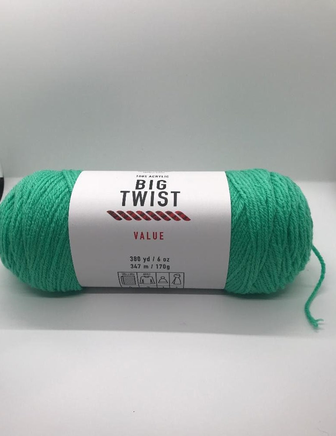 Big Twist Yarn Forest Green 4 Medium 170 Grams/6 Ounces 320 Yards/292  Meters knitting/crochet 