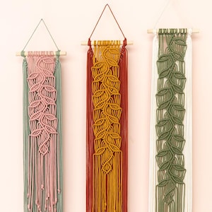 Long Vertical Wall Art - Macrame Mural