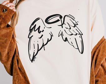 Comfort Colors Queen Wings Shirt, Woman Empowerment Tee, Valentine's Gift, Super Woman Shirt, Gift For Woman, Mama Shirt, Grandma Shirt