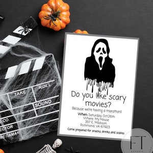 scream movie invite