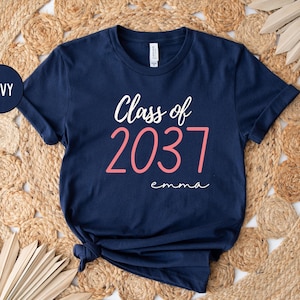 Class Of 2037 Handprint Shirt, 2037 Graduation Shirt,First Day of School Shirt,Grow With Me Shirt,Class Of 2038,Class Of 2039,Class Of 2040