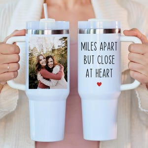 Personalized Photo Tumbler,Long distance friend gift,Bestie friends gift,best friend gifts for women,Bestie tumbler gift, Photo Tumbler