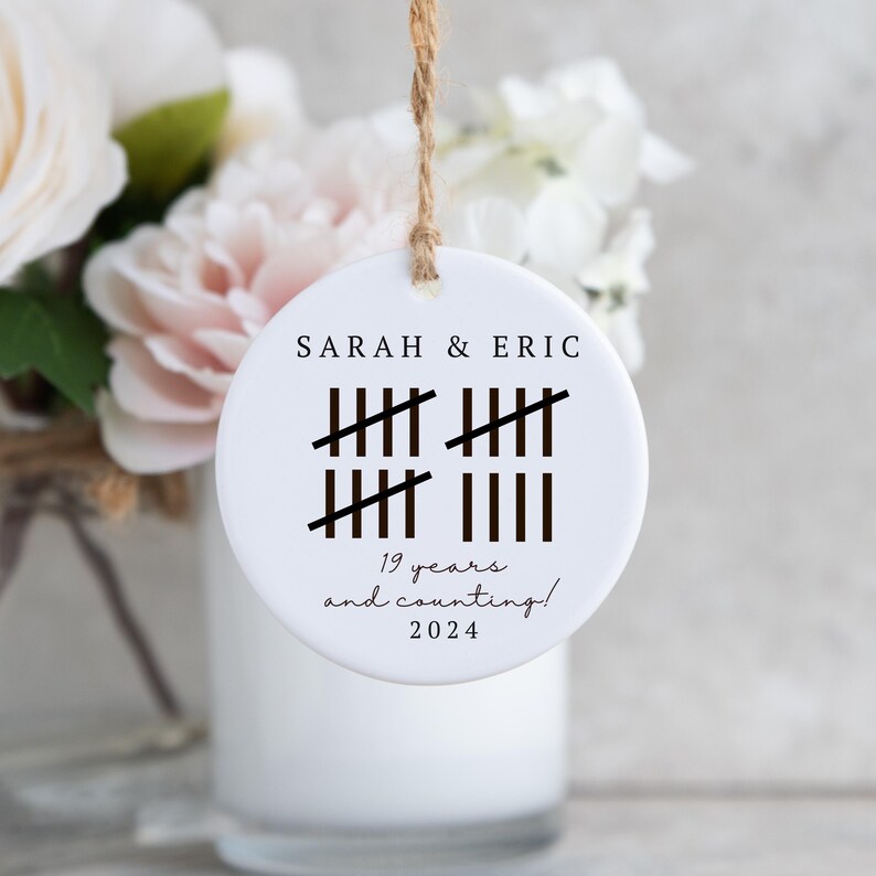 15th Year Anniversary Gift,5th Anniversary Gift Five Years Down