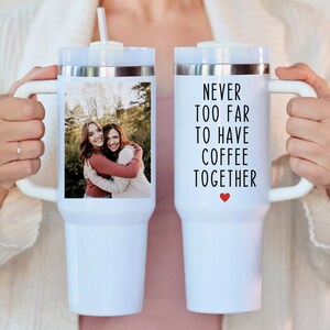 Personalized Photo Tumbler,Long distance friend gift,Bestie friends gift,best friend gifts for women,Bestie tumbler gift, Photo Tumbler