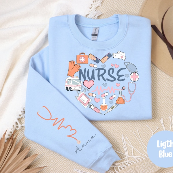 Nurse Sweatshirt and Hoodie, For Work Cute Nurse Shirt Nurse t-shirt Tshirt RN Nurse Shirt Registered Nurse Shirt Nursing School