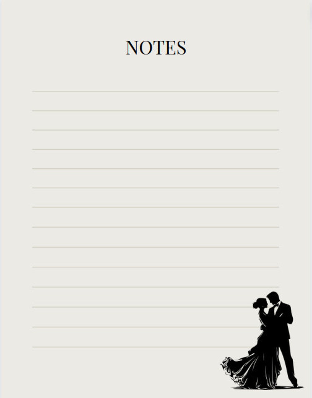 Couple Dancing Notes Couple Dancing Partners Ballroom - Etsy