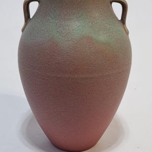 Rookwood two handled vase with a variegated glaze