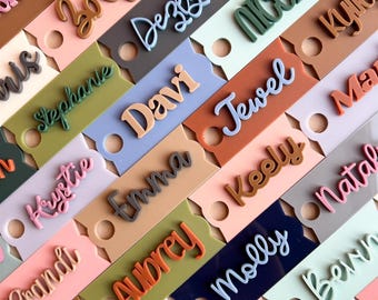 Stanley Name Plate for Tumbler 40 oz 30 Drinkware Tag Mesa Collection Inspired Personalized Accessory Water Bottle Neutral Acrylic Color