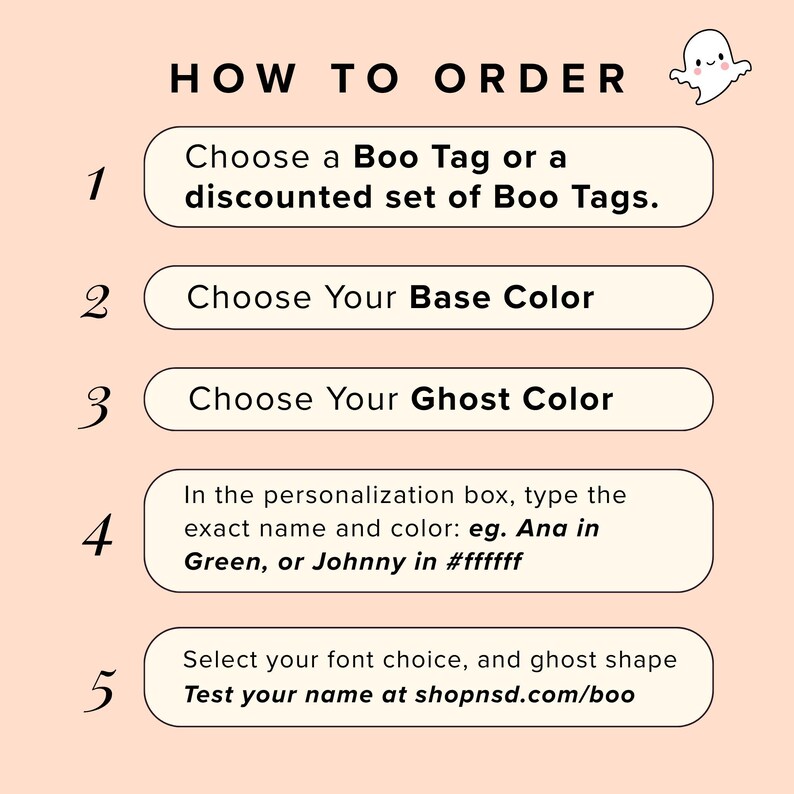 Ghost Acrylic Name Tag for Kids Custom Halloween Basket Personalized Trick or Treat Bag Girl Charm Gift Boo Basket Boy Party Favor Idea image 2