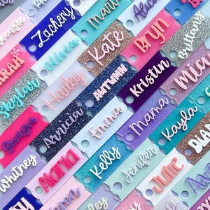 Tumbler Name Plate for Stanley Cup Accessory Acrylic Tag fits 40 oz 30 Quencher H2.O FlowState Custom Personalized Essential Waterbottle Lid